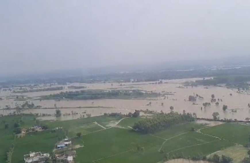 पौंग बांध से पानी छोड़े जाने से भंयकर बाढ़ में फंसे 933 लोग सुरक्षित किए रेस्क्यू