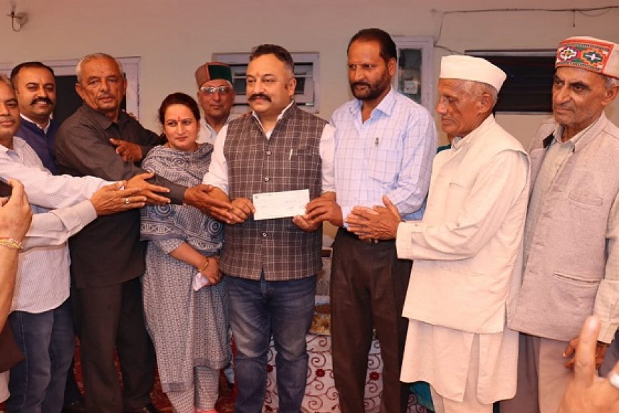 प्रदेश सरकार द्वारा एक हजार करोड़ रुपये राहत एवं पुनर्वास के लिए वितरित : रोहित ठाकुर