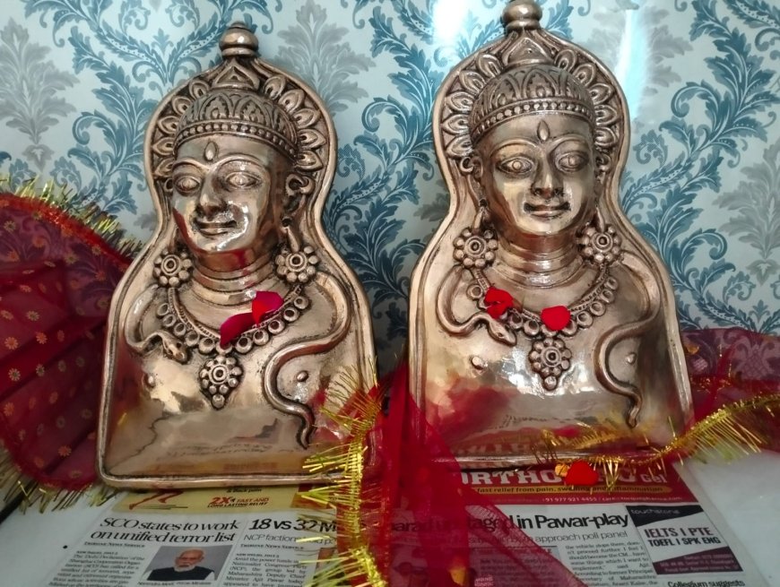 डलयानु और भलोना के प्राचीन मंदिरों में सेवानिवृत्त प्रोफेसर के सौजन्य से स्थापित हुई नई मूर्तियां 