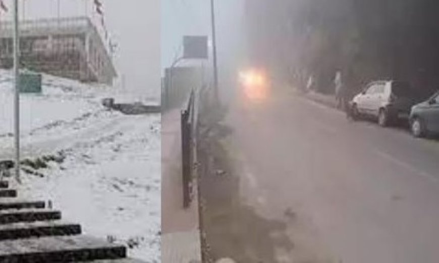 हिमाचल में बिगड़ा मौसम,येलो अलर्ट के बीच पर्वतीय क्षेत्रों में बर्फबारी व बारिश दर्ज