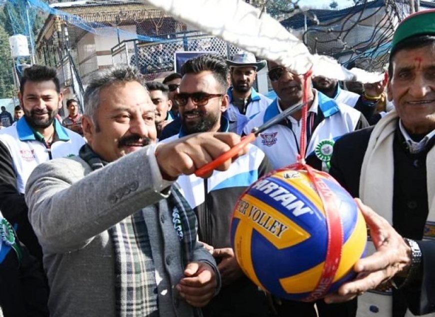 शिक्षा मंत्री रोहित ठाकुर ने वॉलीबॉल प्रतियोगिता का किया शुभारंभ