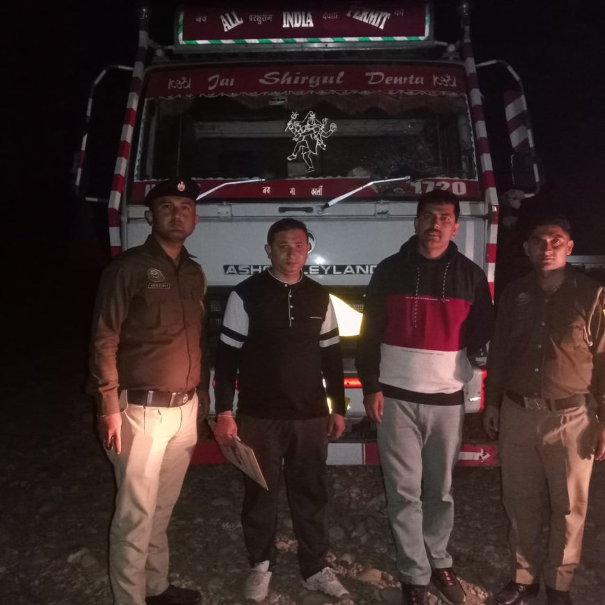 पुलिस टीम ने दो दिन में ही धर्मावाला बरामद किया चोरी हुआ ट्रक 