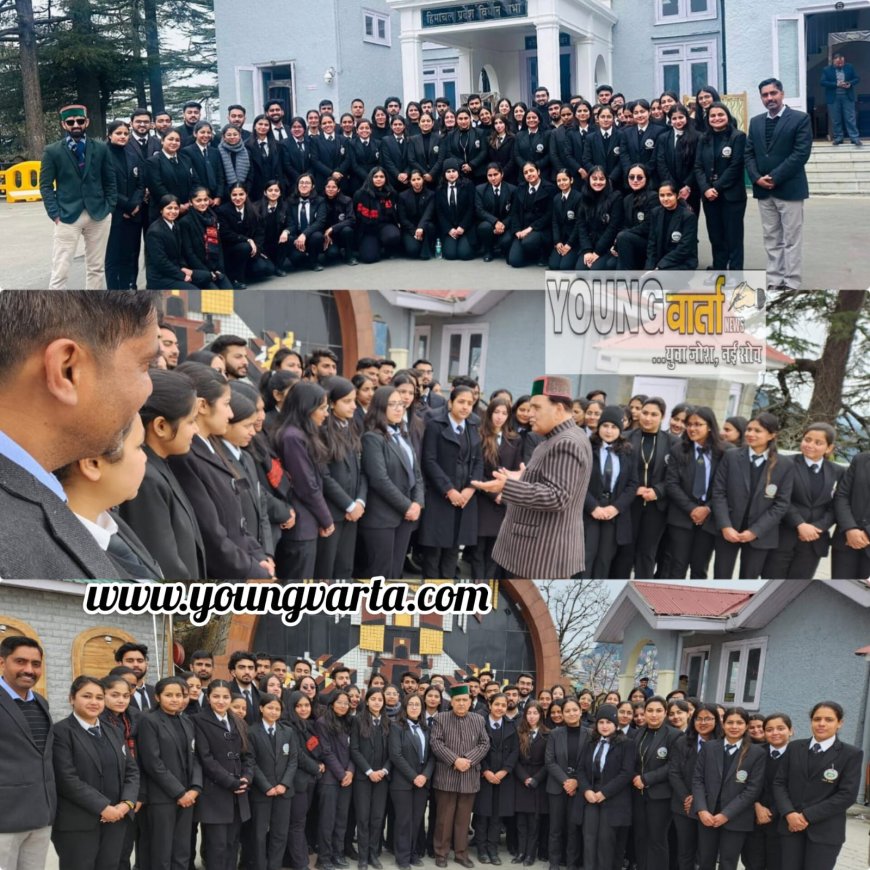 हिमाचल प्रदेश विश्वविद्यालय पंच वर्षीय विधिक अध्ययन संस्थान के छात्रों ने किया विधानसभा का दौरा