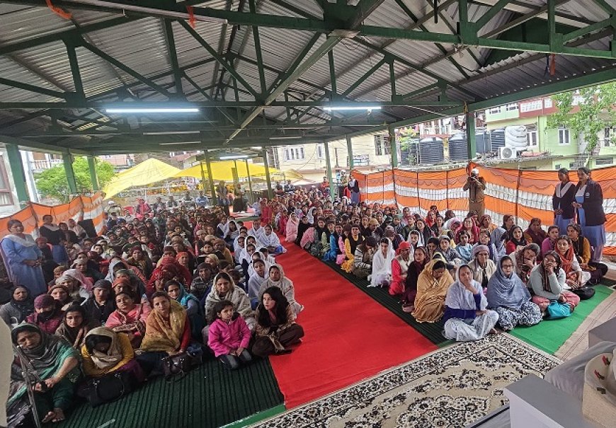 हिमाचल में रैन बसेरा में संत निरंकारी जोनल स्तरीय महिला समागम का भव्य आयोजन