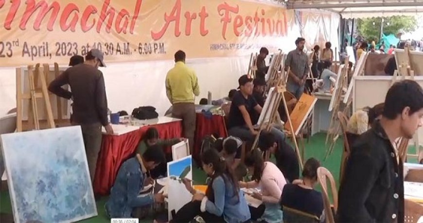 शिमला में तीन दिवसीय आर्ट फेस्टिवल का आगाज, देश प्रदेश के चित्रकारों सहित स्कूली बच्चे ले रहे हिस्सा
