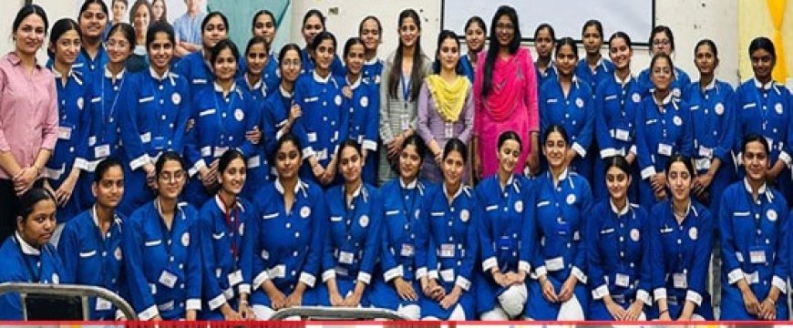 माता पद्मावती कॉलेज में INSCOL चंडीगढ़ ने नर्सिंग छात्राओं को CPR व PLS का दिया प्रशिक्षण