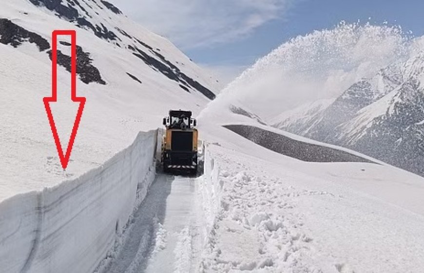 बीआरओ ने बर्फ की दीवारें काट ग्रांफू-काजा सड़क मार्ग किया बहाल 