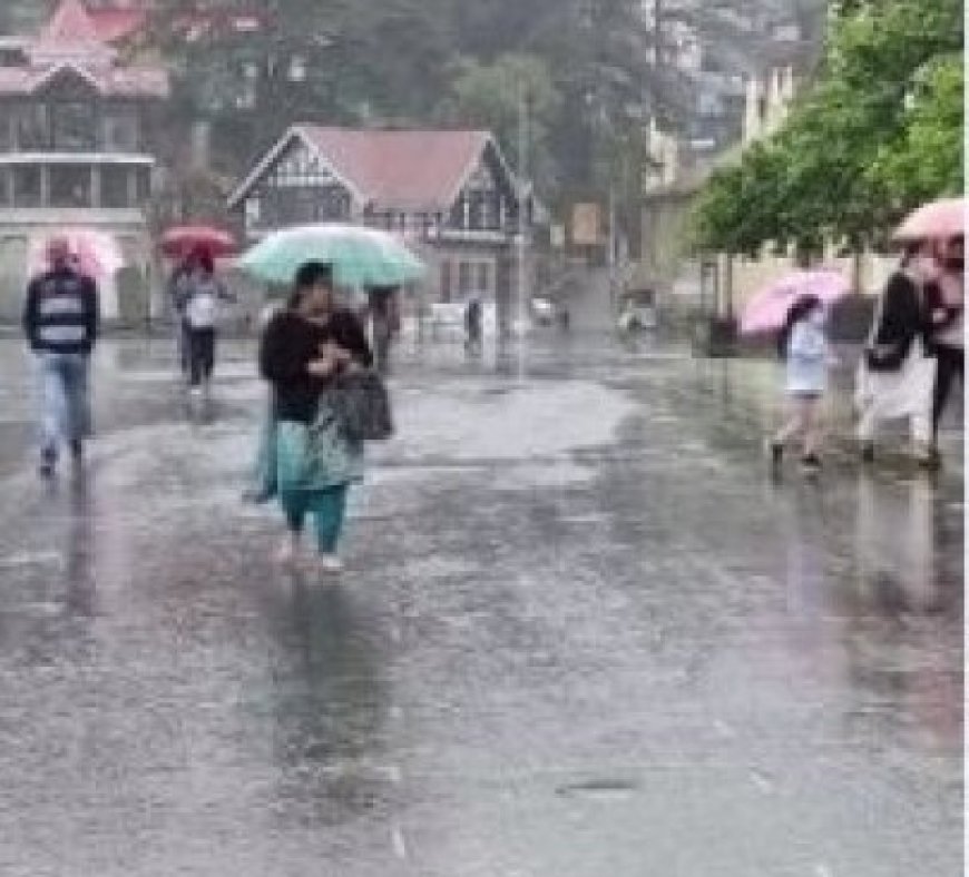 हिमाचल प्रदेश के कई भागों में एक सप्ताह तक भारी बारिश का अलर्ट जारी