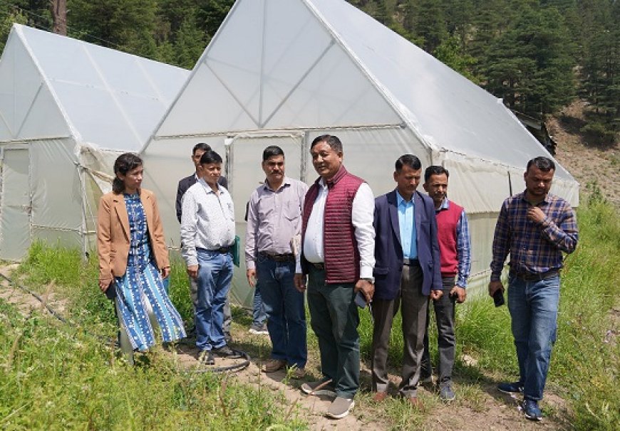 जगत सिंह नेगी ने कल्पा विकास खण्ड में चल रहे विभिन्न विकासात्मक कार्यों का किया निरीक्षण