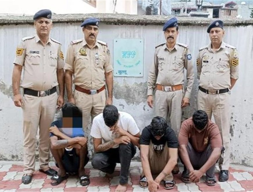 चिट्टे के साथ अमृतसर और कुल्लू के 4 आरोपी गिरफ्तार , गुप्त सूचना पर पुलिस ने कमरे में दी दबिश 