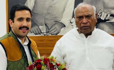 विक्रमादित्य सिंह ने कांग्रेस अध्यक्ष खड़गे से की मुलाकात, कई अहम मुद्दों पर हुई चर्चा