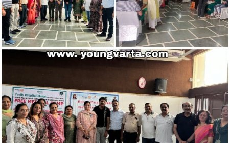 रोटरी पाँवटा व इनरव्हील क्लब के तत्वधान में ज्ञान चंद गोयल धर्मार्थ भवन में मुफ़्त मेडिकल शिविर का आयोजन 