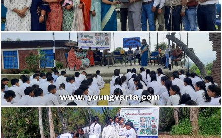 स्वच्छता की सेवा विषय पर नारा लेखन तथा निबंध लेखन प्रतियोगिता का आयोजित