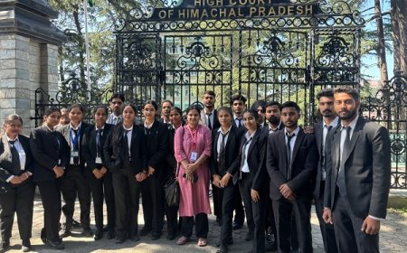 प्रदेश कॉलेज ऑफ लॉ, काला-अंब ने हिमाचल प्रदेश के उच्च न्यायालय का किया दौरा