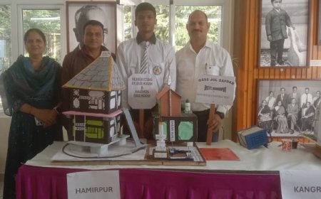 सुरक्षित भवन निर्माण मॉडल प्रतियोगिता में जोल सप्पड़ स्कूल का उम्दा प्रदर्शन