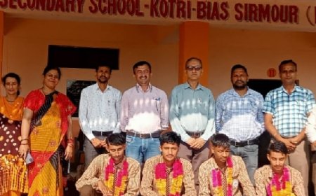 ऊना में स्टेट लेवल प्रतियोगिता में सिरमौर का प्रतिनिधित्व करेंगे कोटडी स्कूल के चार छात्र