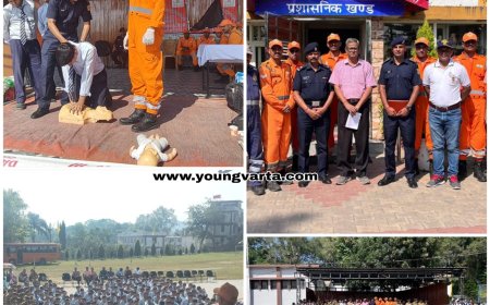 पीएम श्री जवाहर नवोदय विद्यालय नाहन में एनडीआरएफ की टीम ने किया  फैमिलियराजेशन अभ्यास