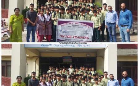 बनकला स्कूल के छात्रों ने तकनीकी संस्थान में प्रशिक्षण में जानी व्यवसायिक गतिविधियां