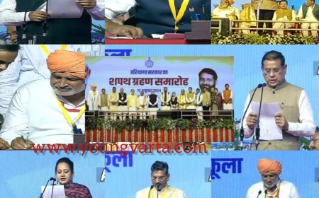 नायब सैनी दूसरी बार बने हरियाणा के सीएम , प्रधानमंत्री नरेंद्र मोदी की मौजूदगी में 13 मंत्रियों ने ली शपथ