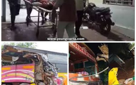 बस और टेंपो की टक्कर में 8 महिलाओं सहित 12 लोगों की मौत , शादी समारोह में गया था 15 लोगों का परिवार