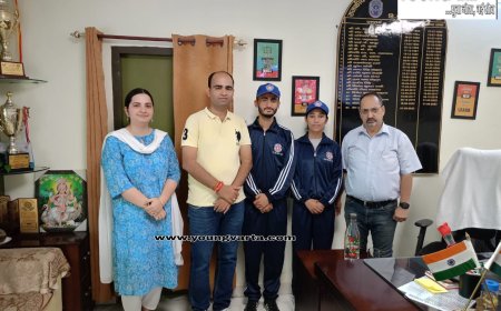 राष्ट्रीय इंट्रीगेशन कैम्प में नाहन महाविद्यालय से हिमांशु व समीक्षा का चयन