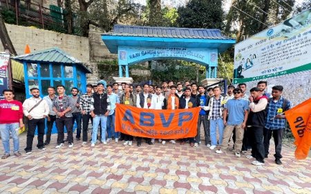 एबीवीपी कोटशेरा इकाई में वर्ष 2024-25 के लिए नव कार्यकारणी का गठन  