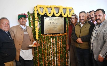 शिक्षा मंत्री ने 9 करोड़ 50 लाख की लागत से कुठाड़ी में किये करोड़ों के उद्घाटन एवं शिलान्यास