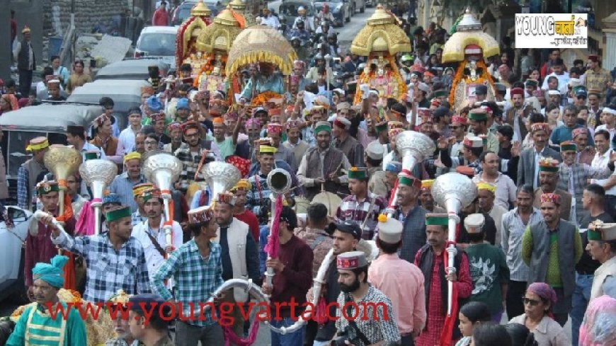 रथयात्रा के बाद कुल्लू दशहरा में भगवान नरसिंह की जलेब रही आकर्षण का केंद्र