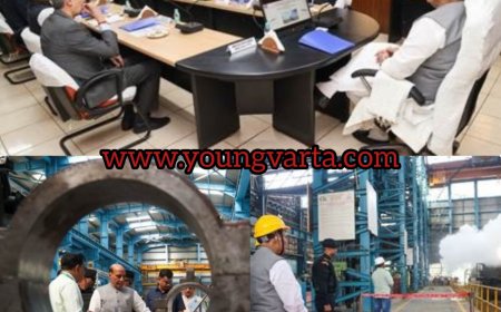 अचानक फील्ड गन कारखाने पहुंचे रक्षामंत्री राजनाथ सिंह , महत्वपूर्ण स्वदेशी रक्षा क्षमताओं का जायजा लिया