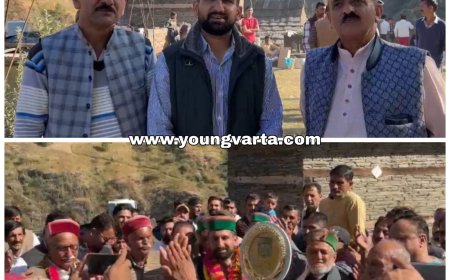 विश्व के दो प्रतिशत वैज्ञानिको में शुमार युवा वैज्ञानिक डॉ. रितेश को ग्राम पंचायत टाली भुज्जल ने किया गया सम्मानित