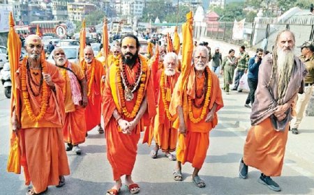 अयोध्या के बाद देश के पहले नौ दिवसीय श्रीरामार्चा महायज्ञ महोत्सव का शोभायात्रा के साथ शुभारंभ