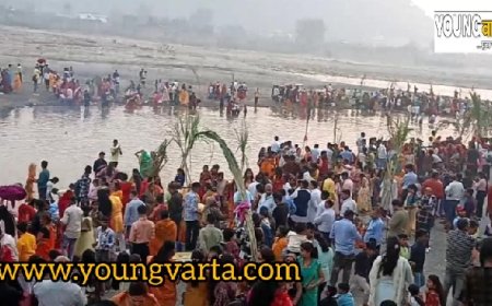 पांवटा साहिब में छठ पूजा की धूम,यमुना घाट में हजारों की संख्या में पहुंचे श्रद्धालु