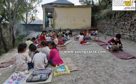 किराये के कमरे में हो रही छात्रों की पढ़ाई , न अपना दफ्तर और न ही मिड डे मील बनाने को शेड