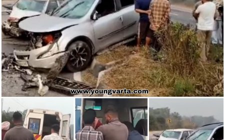 एसयूवी ने स्विफ्ट को मारी टक्कर , चालक की मौके पर मौत , कीरतपुर-मनाली फोरलेन पर हुआ हादसा 