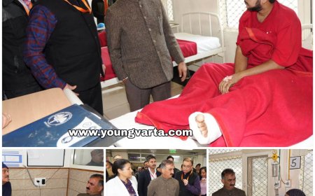 मुख्यमंत्री ने जाना राज्य वित्तायोग अध्यक्ष नन्द लाल का कुशलक्षेम , रेणुका जी से सीधे पहुंचे आईजीएमसी