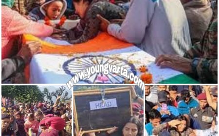 पंचतत्व में विलीन हुए शहीद राकेश , माँ, पत्नी और बेटी ने दिया अर्थी को कंधा, हजारों नम आंखों ने दी विदाई