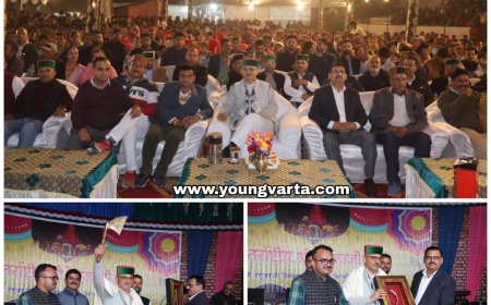 श्री रेणुकाजी मेले की तृतीय सांस्कृतिक संध्या में अजय सोलंकी रहे मुख्य अतिथि