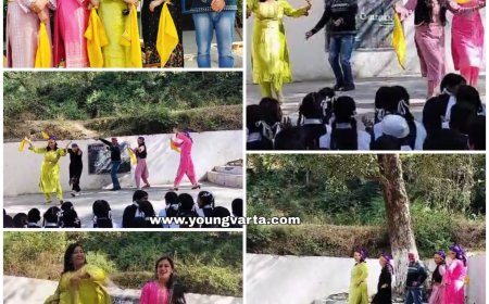 पहल : बच्चों के उत्साह वर्धन के लिए शिक्षकों ने डाली नाटी , धमून स्कूल के अध्यापकों ने पेश की मिसाल