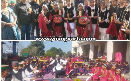 जगजीत नगर सीसे स्कूल वार्षिक समारोह में पंचायत प्रधान आशा ठाकुर ने पुरस्कृत किये होनहार छात्र 