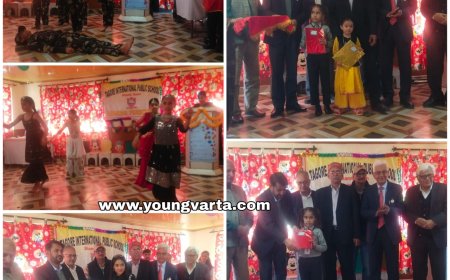 टैगोर स्कूल के वार्षिक पारितोषिक वितरण समारोह में नवाजे मेधावी , उप निदेशक ने होनहारों को किया सम्मानित