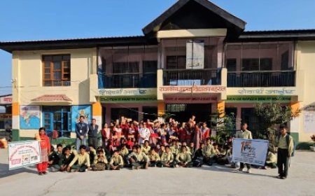 राजकीय उच्च विद्यालय बहराल में द हंस फाउंडेशन की टीम ने सभी बच्चों का किया स्वास्थ्य परीक्षण 