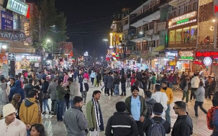 मनाली में विंटर पर्यटन सीजन के चलते बढ़ी रौनक, मनाली का मालरोड पर्यटकों से गुलजार