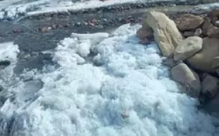 शुष्क ठंड ने लोगों को ठिठुरने पर किया मजबूर, लाहुल-स्पीति, किन्नौर में नदी-नाले जमे