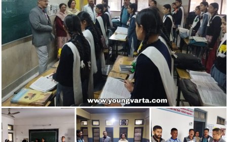 उपायुक्त ने राजकीय कन्या वरिष्ठ माध्यमिक पाठशाला का किया निरीक्षण और जांची मिड डे मील