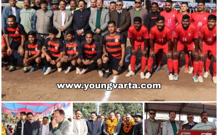 उद्योग मंत्री ने किया ऑल इंडिया मदन पाल सोलंकी मेमोरियल फुटबॉल प्रतियोगिता का समापन