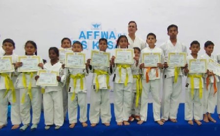 कसौली में 12 कराटे खिलाडियों ने हासिल की येलो बेल्ट 