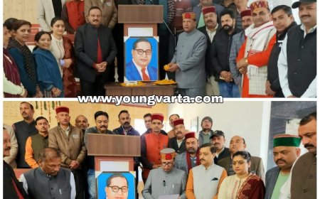 संविधान दिवस पर भाजपा कार्यकर्ताओं ने भारत रत्न डाॅ. भीमराव अम्बेडकर को पुष्पांजलि की अर्पित 