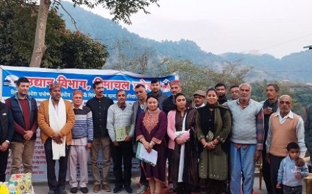 बागवानी सचिव सी0 पाल रासू ने धडवाहन शिवा कलस्टर का किया निरीक्षण