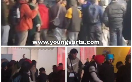 शिमला के रिज पर उपद्रवियों ने मचाया उत्पात , खूब चले लात घूंसे...