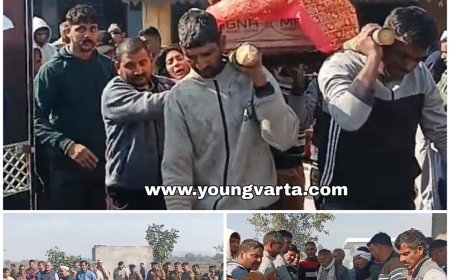 पंचतत्व में विलीन हुए एचएएसआई विजय कृष्ण , राजकीय सम्मान के साथ हुआ अंतिम संस्कार